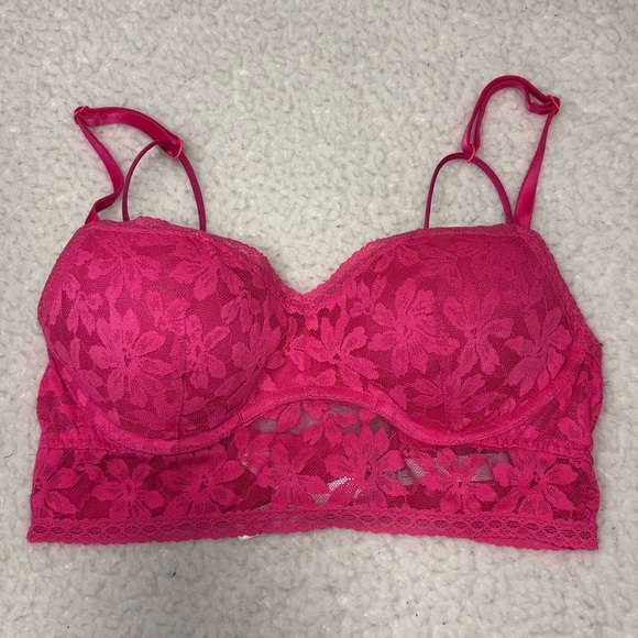 Victoria’s Secret PINK Lace Bralette Push Up Bra - Picture 1 of 10